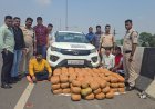 *बिलासपुर पुलिस की बड़ी कार्रवाई, चेकिंग पॉइंट पर टाटा नेक्साॅन कार से 100 किलो गांजा बरामद,तीन आरोपी गिरफ्तार,प्रधानमंत्री आगमन के मद्देनजर की जा रही थी गाड़ियों की जांच*