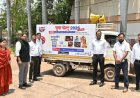 युवा उत्सव- इंटर कॉलेज प्रतियोगिता : व्यापक प्रचार-प्रसार के लिए कलेक्टर ने विशेष वाहन रथ किया रवाना